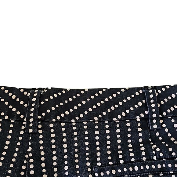 Lands' End Womens Sz 22W Blue Polka Dot Midrise Pockets Modest 11" Shorts - Picture 6 of 12